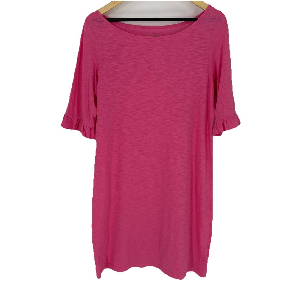 Lilly Pulitzer Womens Somerset Mini Dress Size‎ L Pink Pima Cotton Resort Beachy